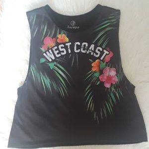 West coast cut off crop top